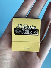 Vintage Matchbook Cover  Jilly’s The Place For Ribs  restaurant Atlanta, GA picture