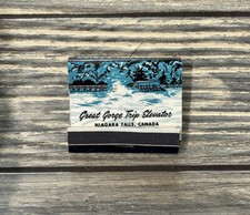 Vintage Great Gorge Trip Elevator Niagara Falls Canada Matchbook  picture