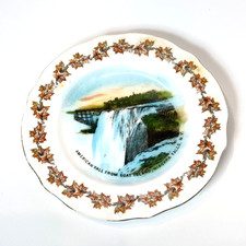 GOAT ISLAND Niagara Falls NY NEW YORK Souvenir China TRINKET DISH PLATE picture