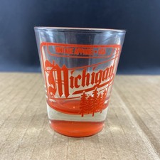 Michigan Vintage Apparel shot glass, COMB SHIP $1 picture