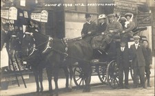 Publ in Ilfracombe Horse-drawn carriage c1900s-10s Real Photo Postcard bhn picture