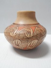 VINTAGE ADELLE NAMPEYO HOPI POTTERY MIGRATION PATTERN POTTERY POT  - XLNT FORM picture