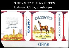 Vintage & Unique Cigarette pack label, Marquilla. Empty; label only. c. 1940s picture