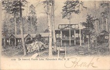PC1/ Fourth Lake New York Postcard c1910 ADK Y Inwood Hotel  356 picture