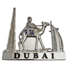 Dubai Fridge Magnet Souvenir Travel Tourist Gift Metal Camel Ride picture