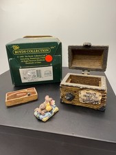 Boyds Bears Noah's Toolbox 1995 Bearstone Collection 1E/2431 Trinket Box #2434 picture