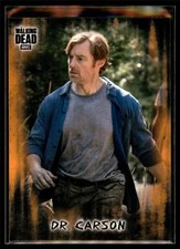 2018 Topps Walking Dead Hunters and the Hunted ORANGE Parallel #65 Dr Carson picture