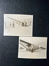 Lot 2 Vintage 1930s-1940s Bowlus Baby Albatross Glider Sailplane Photos picture