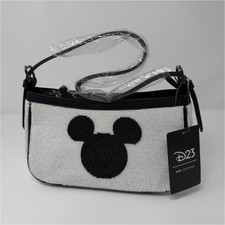 Her Universe D23 Disney Mickey Mouse Small White Beaded Shoulder Bag Purse picture