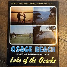 Lake of the Ozarks Missouri Osage Beach Vintage Tourist Book Map 35 Pages picture