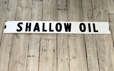 Vintage Shallow Oil Porcelain Sign Gas Advertising California  picture