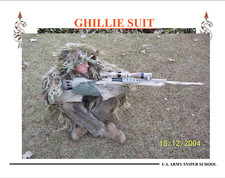 31 page Army SNIPER GHILLIE SUIT CONSTRUCTION PowerPoint Presentation on Data CD picture