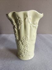 Fluted Ceramic Flower Vase with Textured Floral Pattern by FTD • 5¾