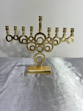 Vintage Hanukkah handmade candle holder | Menorah 9.4 inch / 24 cm tall picture