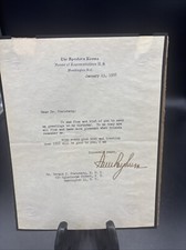 Antique SAM RAYBURN (1882-1961) House of Representatives-Autographed Letter-*253 picture