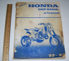 HONDA MOTOR CO. ATC250R 1985 86 WIRING DIAGRAMS OFF ROAD ORIGINAL SHOP MANUAL picture