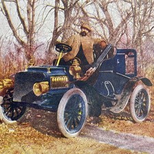 Quail Hunting Automobile Stereoview T. W. Ingersoll 1905 Early Car picture
