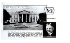 White House, Residence Of Herbert Hoover, Vintage Postcard picture