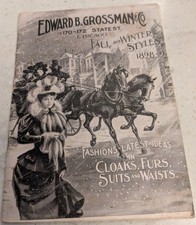 1889-90 EDWARD B. GROSSMAN & CO. CATALOG 40pg FANTASTIC GRAPHICS CHICAGO ILL picture