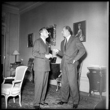Prince Paul of Yugoslavia and former King Umberto of Italy 1950s Old Photo picture