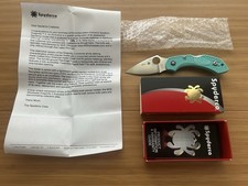 Spyderco #001V MGE Exclusive Dragonfly 2 C28FPTL2 - Teal FRN - Satin S30V picture