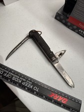 Vintage RARE WW1 WW2 BRITISH NAVAL BOSUN NAVY SAILORS KNIFE By ERA James Barber picture
