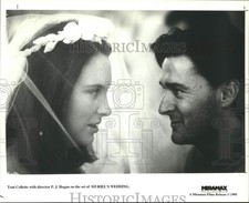 1995 Press Photo Director P. Hogan, Toni Collette on set of 