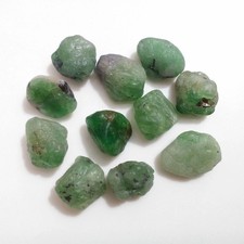 Awesome Earth Mind Tsavorite Green Garnet 11 Piece Size 11-14 MM Rough Gemstone picture
