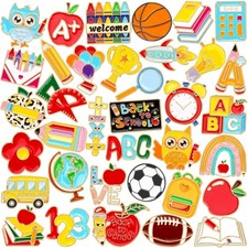 36Pcs Teacher Enamel Pins Set Welcome Gift Brooch Lapel Backpack Party Favors picture