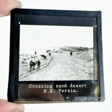 Vintage N.E. Persia Iran Desert Caravan Photographic Glass Magic Lantern Slide picture