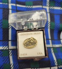 Vintage Abingdon Press In Recognition Brass Tone Metal Brooch Lapel Pin Pinback picture