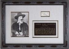 ALFRED LORD TENNYSON - AUTOGRAPH SENTIMENT SIGNED picture
