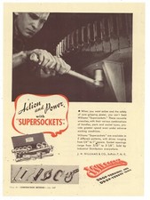1947 J.H. Williams & Co. Ad: Williams Supersocket Wrench Set - Buffalo, New York picture