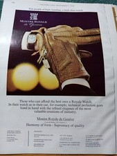 Kvc57 Ephemera 1968 advert montre royale de geneve watch watches  picture