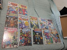 Infinity Gauntlet 1-6, The infinity war 1-6 + Thanos, Quasar Cosmic Hi-Grade 58  picture