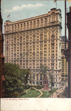 New York City, NY -  Vintage Trinity Building Broadway Postcard 1909 picture