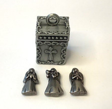 Ganz Three Angels Prayer Box Charm Pewter 489 picture