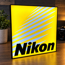 Nikon Logo Light Box 3D Printed USB LED Lamp Neon Sign For Camera Decorative 7in picture