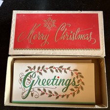 Vintage Christmas Cards & Envelopes 6 Unused Greeting picture