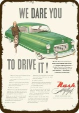 1949 NASH 600 AIRFLYTE 2-Door Car Vintage-Look DECORATIVE REPLICA METAL SIGN picture