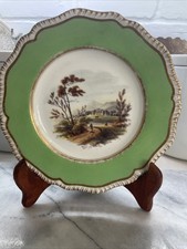 Antique Ridgeway hand-painted porcelain plate, likely dating to 1870 picture