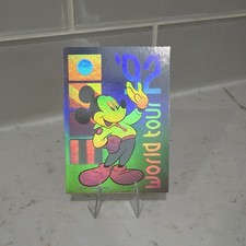1992 SkyBox Disney Mickey Mouse World Tour Double-Sided Hologram Card picture