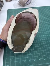 AAA XL imperial jasper half nodule mirror polished picture