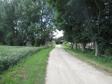 Photo 12x8 Approaching  Fairholme  Farm Meaux On the track from Benninghol c2017 picture