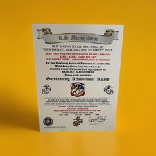 U.S.M.C. / MARINE AVIATION LOGISTICS SQUADRON 36 / OUTSTANDING ACHIEVEMENT AWARD picture