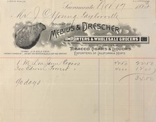 Lady Adams Cigars, Sacramento, Cal Letter Head Bill 1893- Don Juan Cigars picture