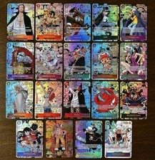 One Piece tcg Card Game 100 Cards Collection Mixed Lot w/ 10 FOILS Included picture