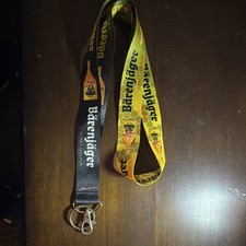 Bärenjäger Honey Liqueur Distillery Advertising Lanyard Black Yellow picture