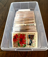 Huge ~Lot of ~200 Antique Vintage~CHRISTMAS ~Postcards~Early 1900's~ in  sleeves picture