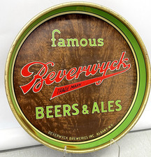 Vintage Beverwyck Beer & Ale Metal Serving Tray Albany New York NY 1930s 40s picture